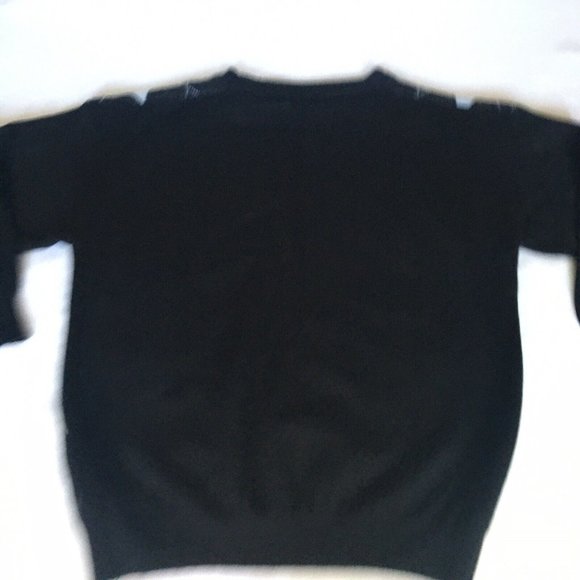 Shein Curve Navy Argyle Diamond Design Sweater Jumper Size 0XL - Picture 4 of 8